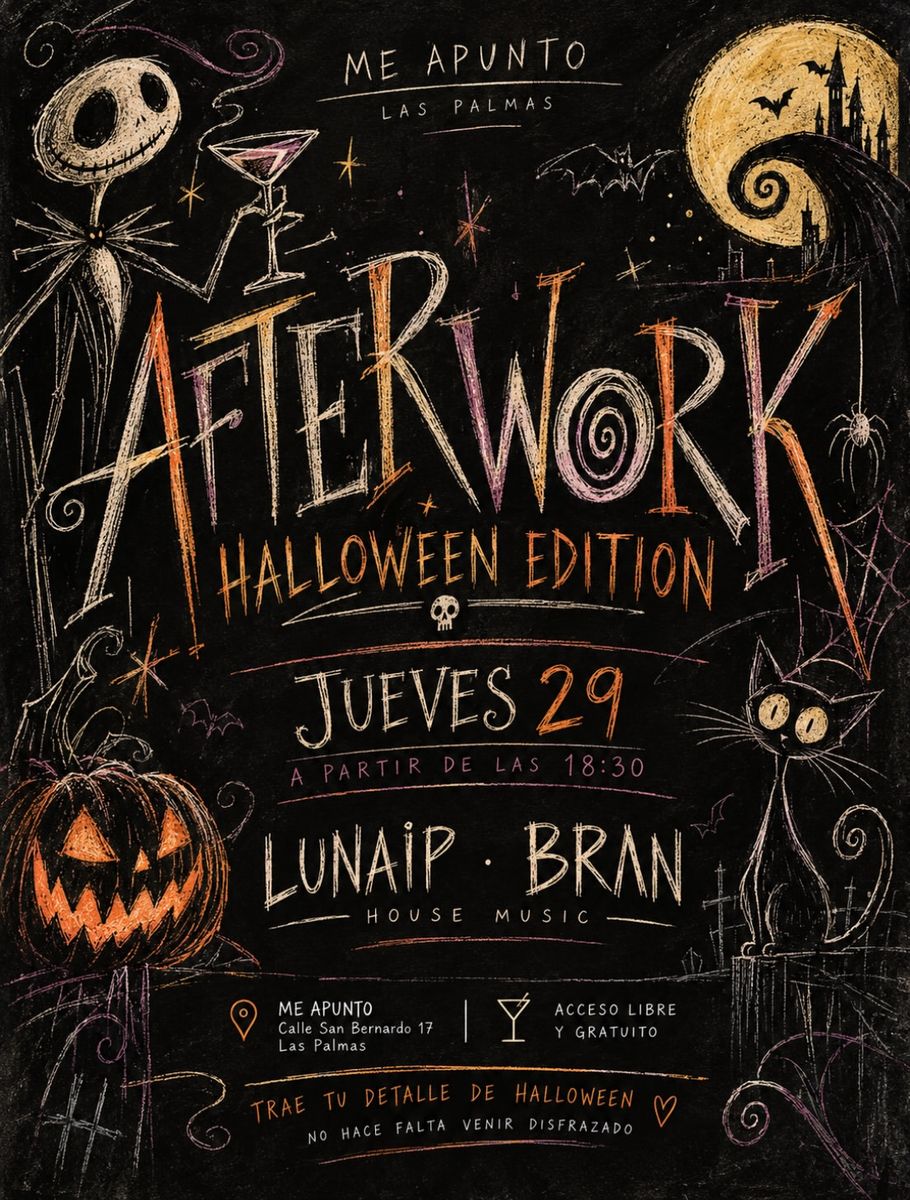 Halloween Afterwork · Me Apunto