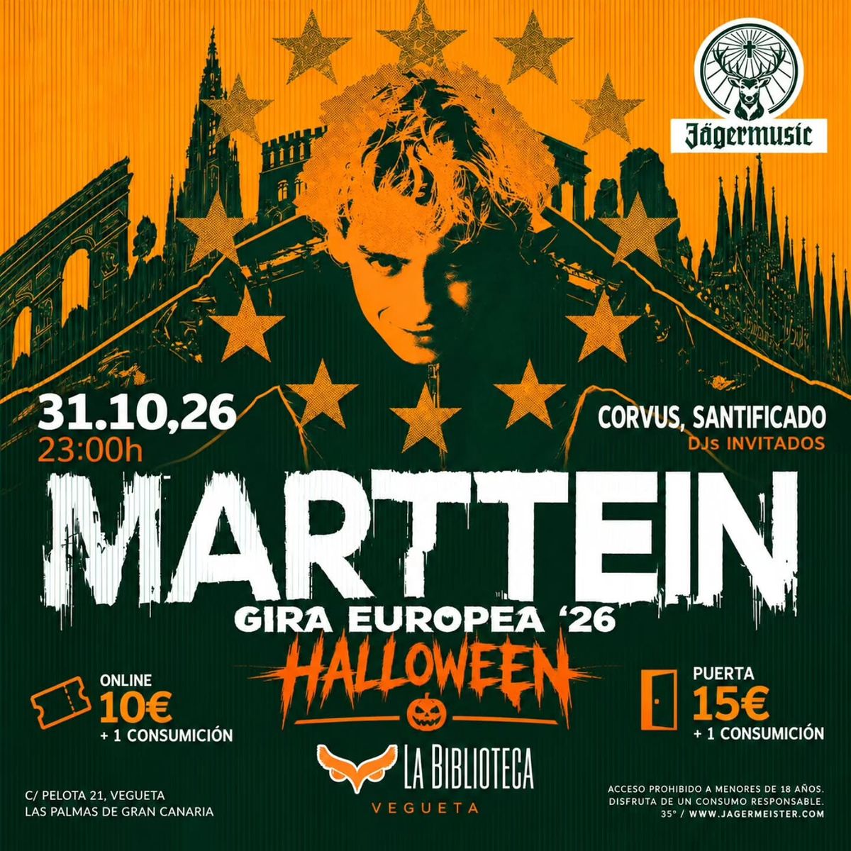 Noche de Halloween con Marttein en La Biblioteca