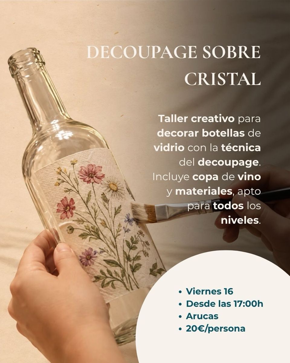 Decoupage on Glass Workshop
