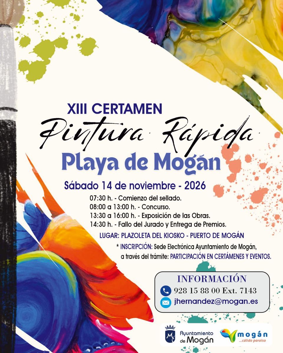 13th Rapid Painting Contest in Playa de Mogán