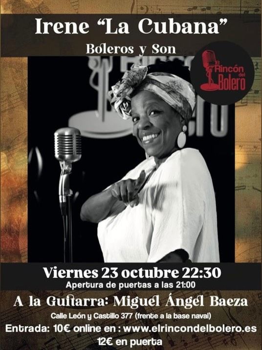 Irene la Cubana en vivo en El Rincón del Bolero