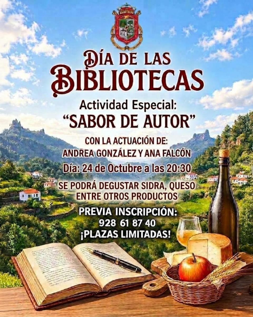Sabor de Autor: Día de las Bibliotecas en Valleseco