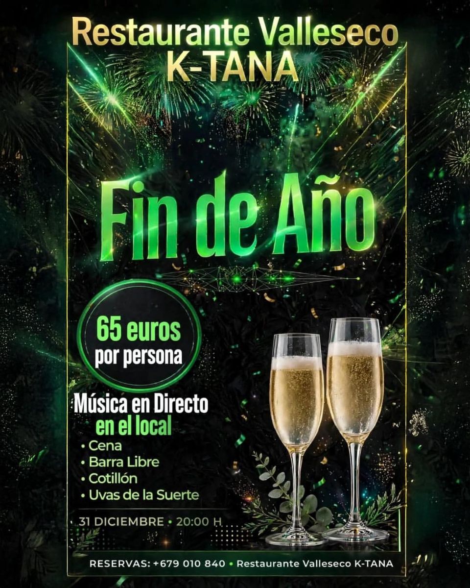 New Year’s Eve Dinner at Restaurante Valleseco K-TANA