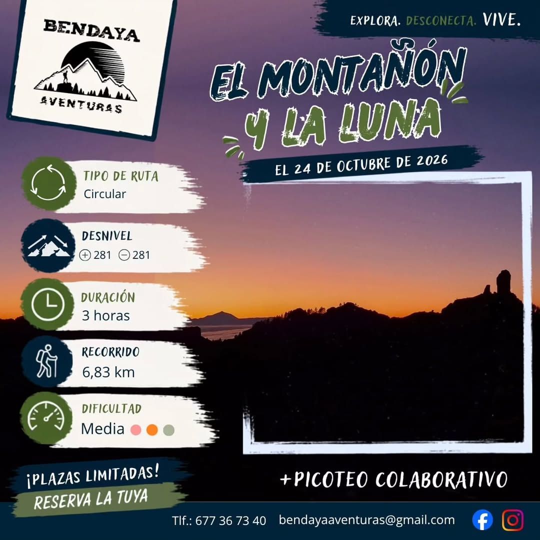 Ruta al atardecer por la cumbre y Roque Nublo