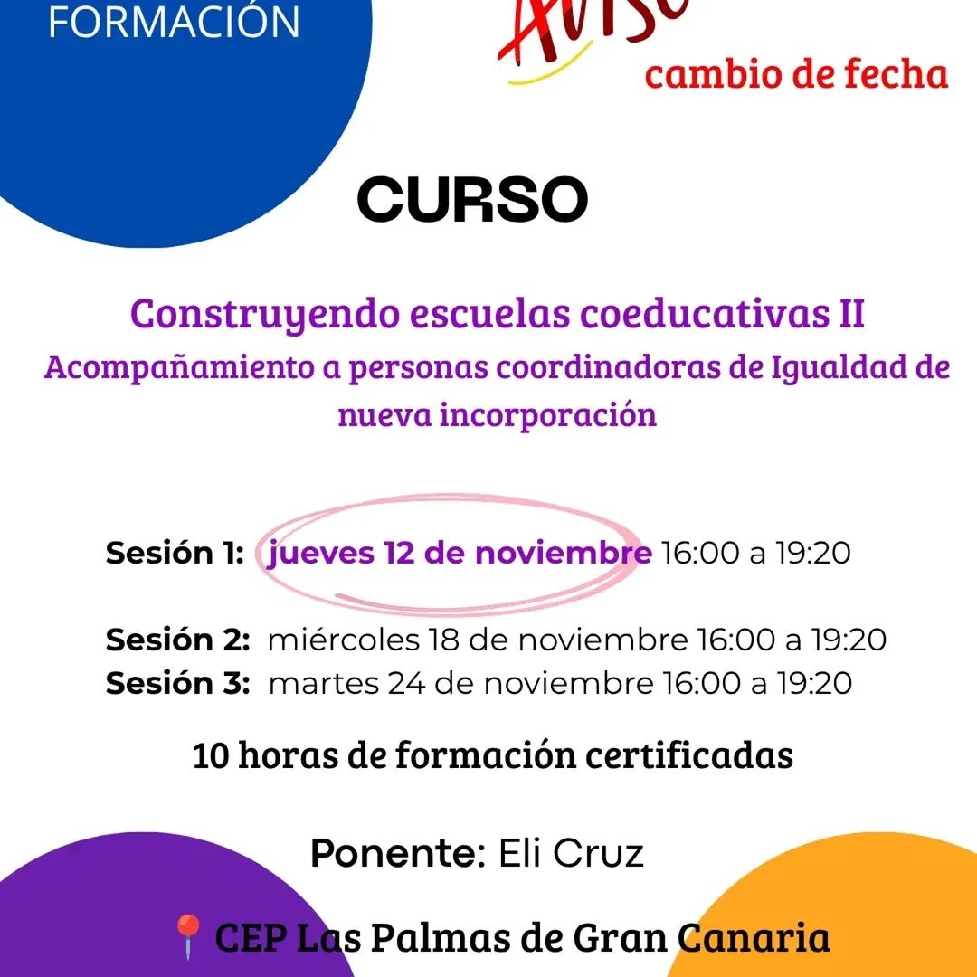 Curso: Construyendo escuelas coeducativas II - Primera sesión