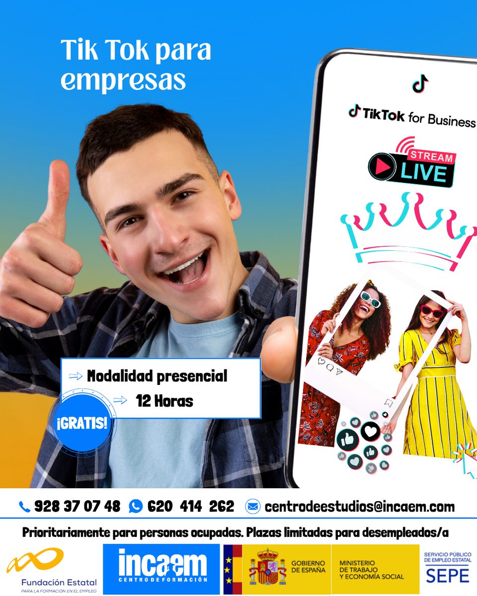 Free TikTok for Business Course in Las Palmas