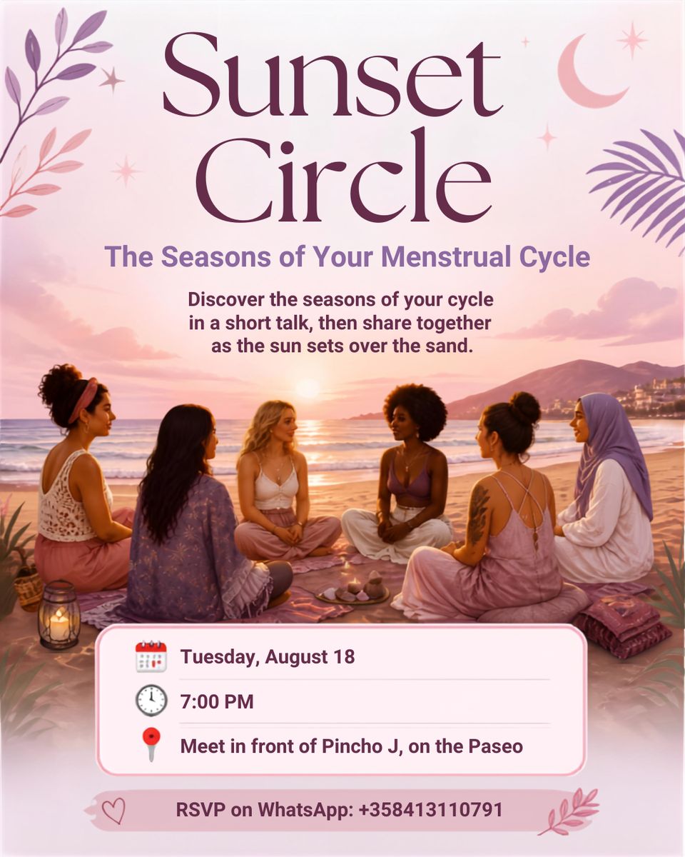 Sunset Circle: Seasons of Your Menstrual Cycle