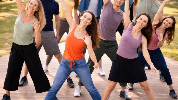 Collective Sunset Dance on the Plaza